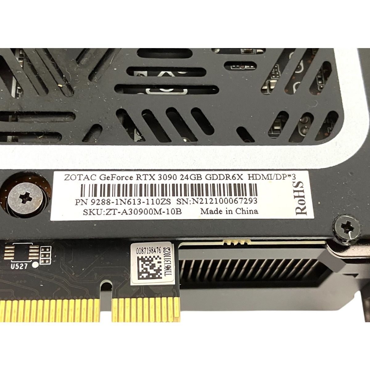 ZOTAC GEFORCE RTX3090 24GB ゲーミング グラフィックボード PC周辺機器 ジャンク T9379550 - メルカリ