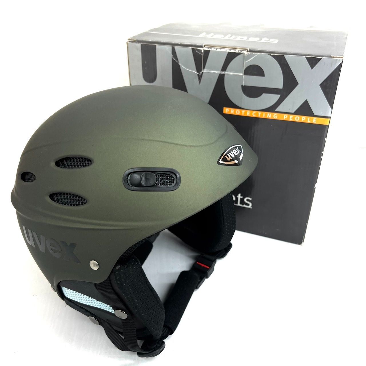 uvex ヘルメット イエロー/ブルー 未使用 uvex ウベックス ヘルメット