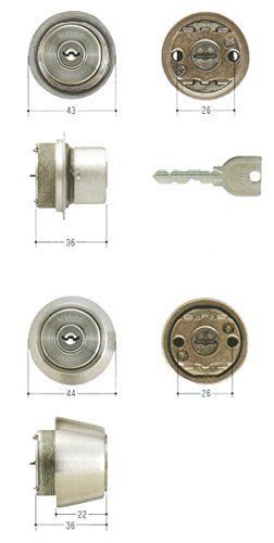 商品2個同一セットMIWA U9シリンダー LIXTE0 LSPTE22 MCY-402 キー6本付属 鍵 交換 取替え 扉厚3741mm向け MCY402