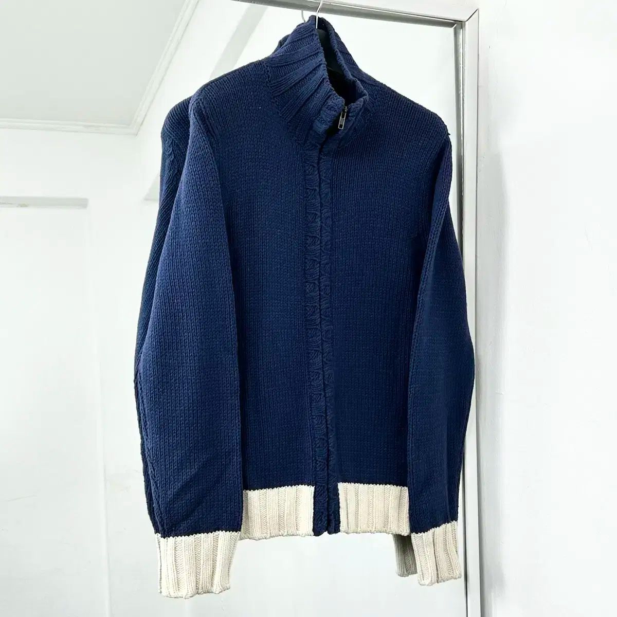【雷市場（ポンジャン）商品韓国直送】 DIESEL(ディーゼル) ハイネック ニット セーター ジップアップ ジャケット