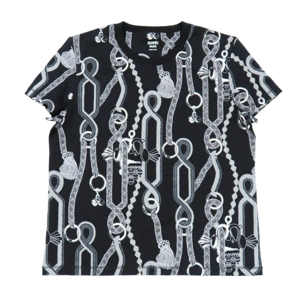 エルメス半袖　Tシャツ パルフロワ・リミックス　25AW 白　プリント　38 Tシャツ 《パルフロワ・リミックス》プリント - ホワイト