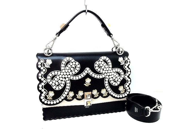 193286】FENDI フェンディ 2018 リボン＆パール コレクション キャナイ