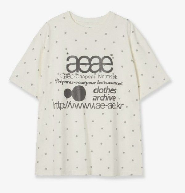 超セール！大人気 【AEAE】 WEB LOGO DOT T-SHIRTS ○送料・関