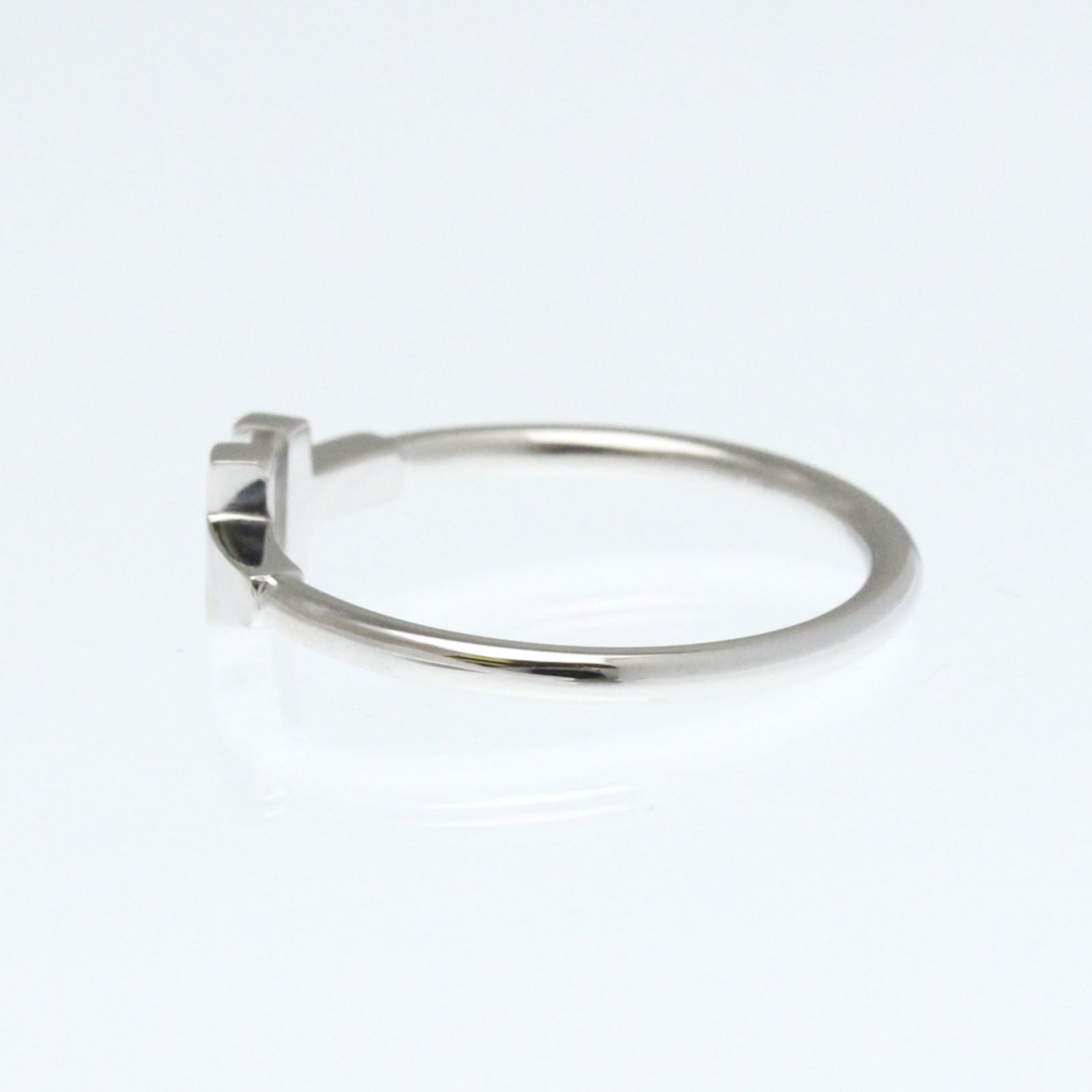 ティファニー Tワイヤー K18ホワイトゴールド×ダイヤモンド 10号 約