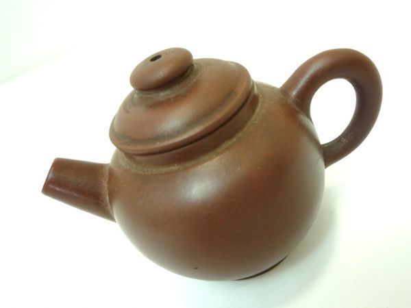 荊渓恵孟臣 中国朱泥 急須 水平壺 紫砂壺 茶壺 煎茶道具 在銘在