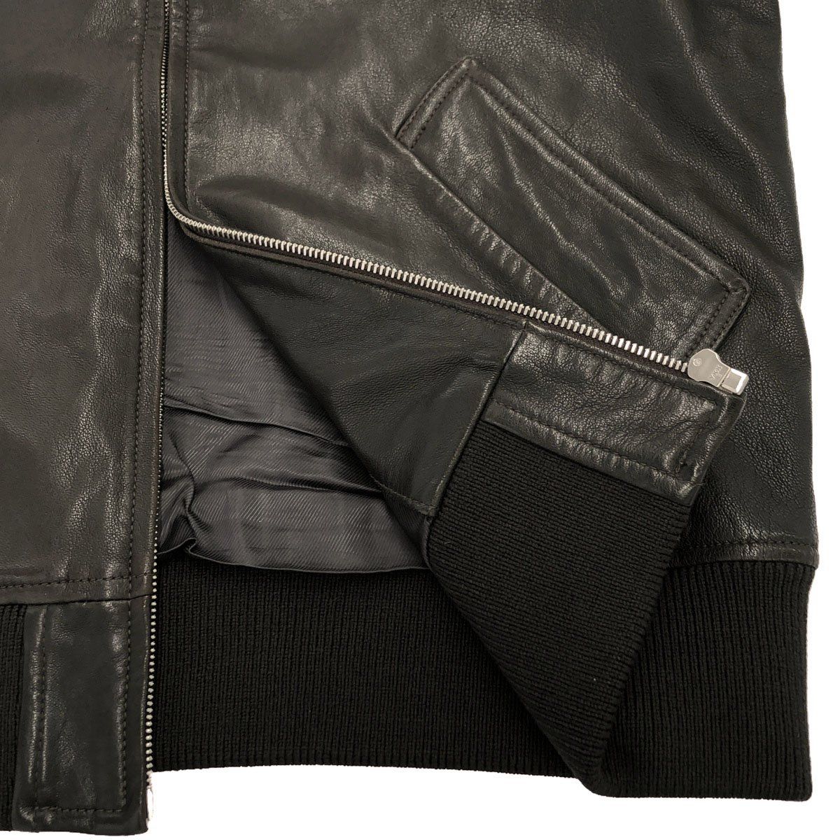 A.P.C アーペーセー MOTO BLOUSON ジップアップレザーブルゾン 