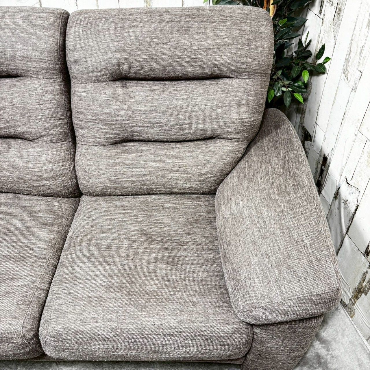 (送料込み) ニトリ A12 2人掛けソファ ニトリ ソファー ソファ 布(PUコーティング)張り2人掛けソファ(N
