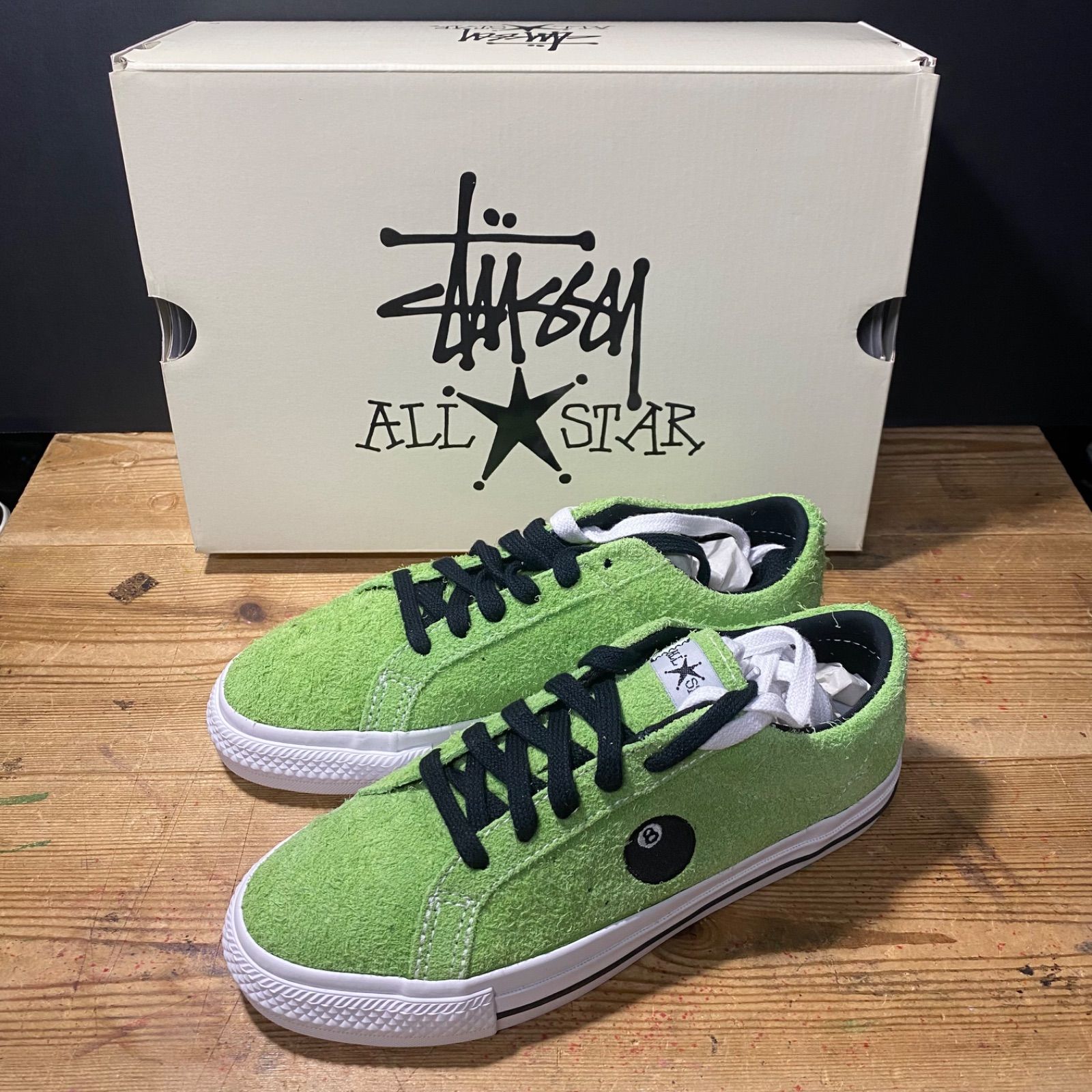 サイズはUS95275センチ27.5  One Star Pro Stussy 8-Ball Convers