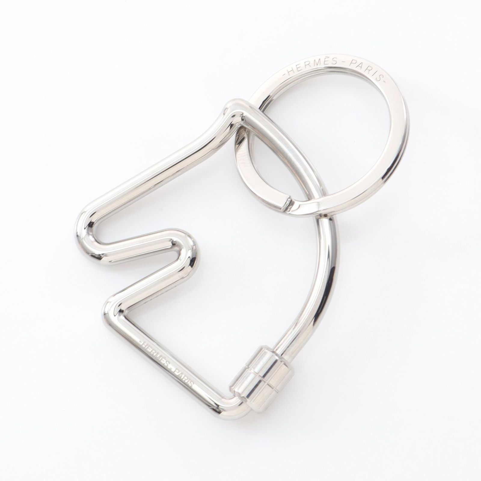 エルメス HERMES キーホルダー シュヴァル シルバー その他 シュヴァル ユニセックス Used A