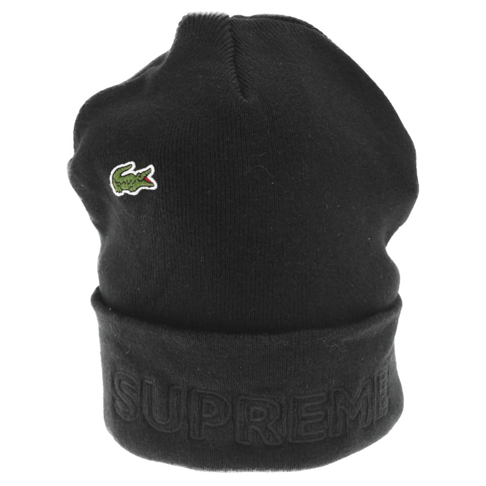 Supreme x Lacoste black beanie Supreme-LACOSTE-Beanie-  main image 4