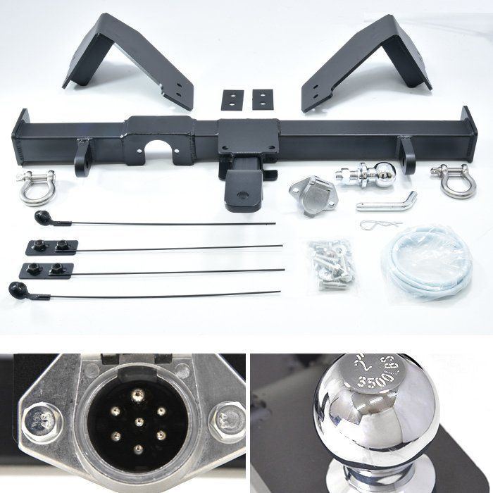 改良版 ハイエース 200系 ワイド ワゴン バン スーパーロング シャックル 付き ヒッチ メンバー ボールマウント ヒッチマウント 750kg