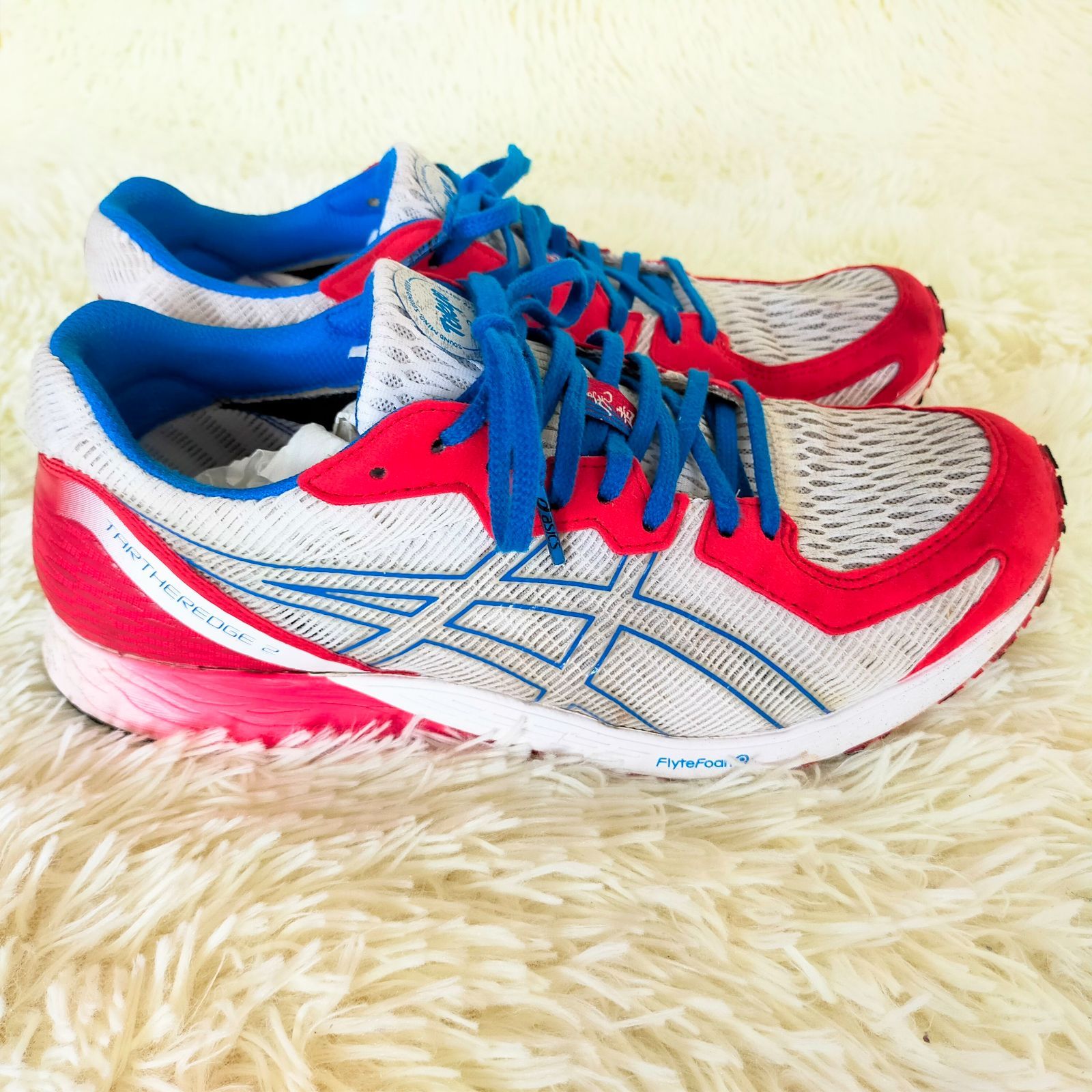 アシックス asics ランニングシューズ ホワイト 26.5cm 虎走