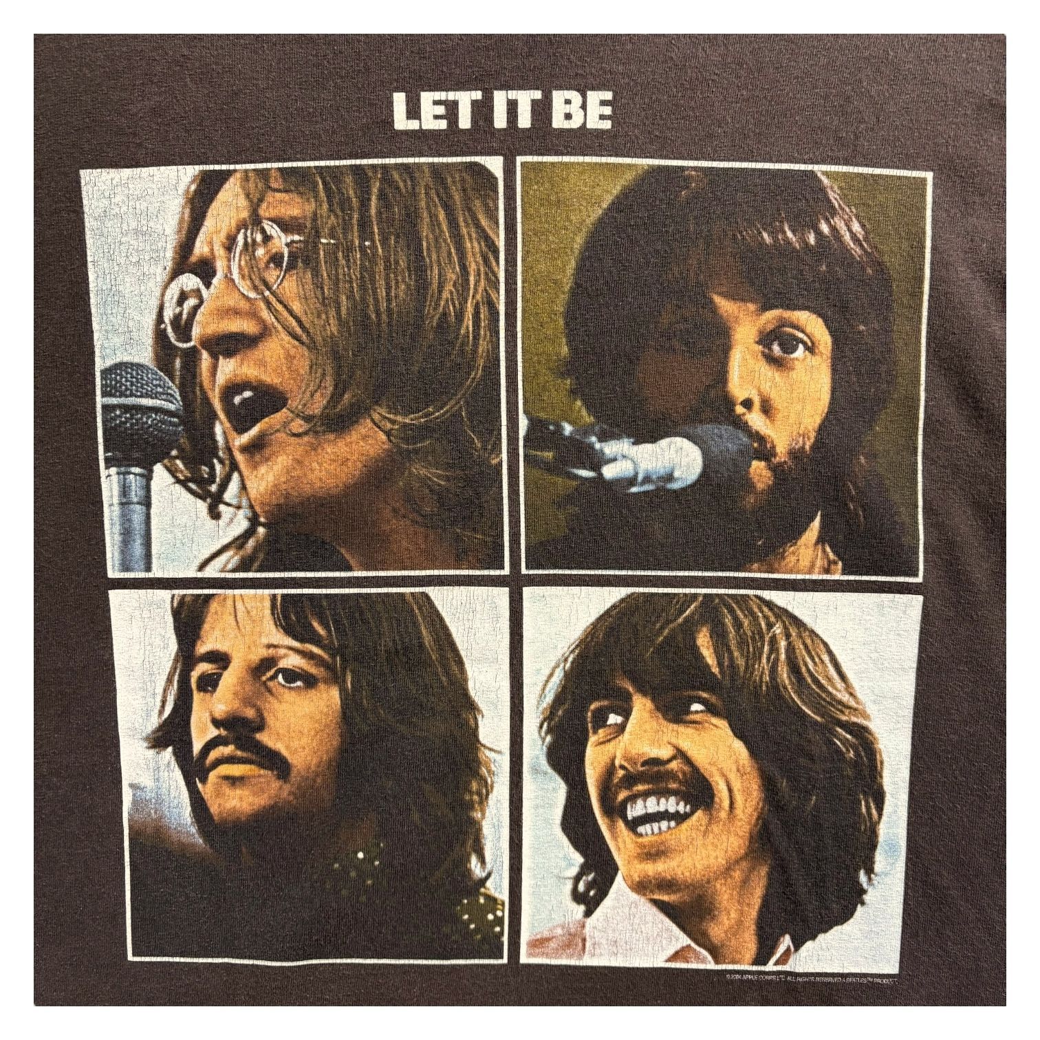 【THE BEATLES】LET IT BE フォトTシャツ M THE BEATLES “LET IT BE” フォトTシャツ / THE BEATLES 