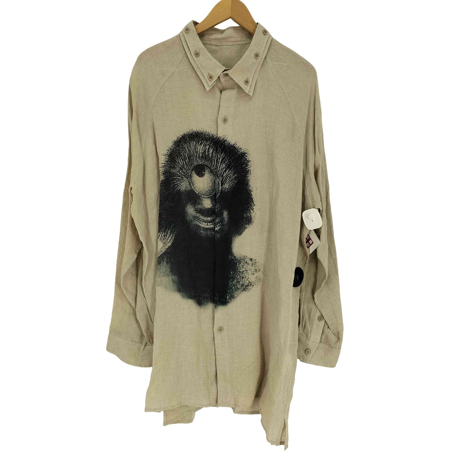 ヨウジヤマモトプールオム Yohji Yamamoto POUR HOMME 24SS TO BE REDONE PATTERN SHIRT リドーム パターン シャツ メンズ JPN：4 
