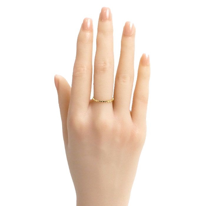 AHKAH アーカー K18YG イエローゴールド アンハートエタニティ