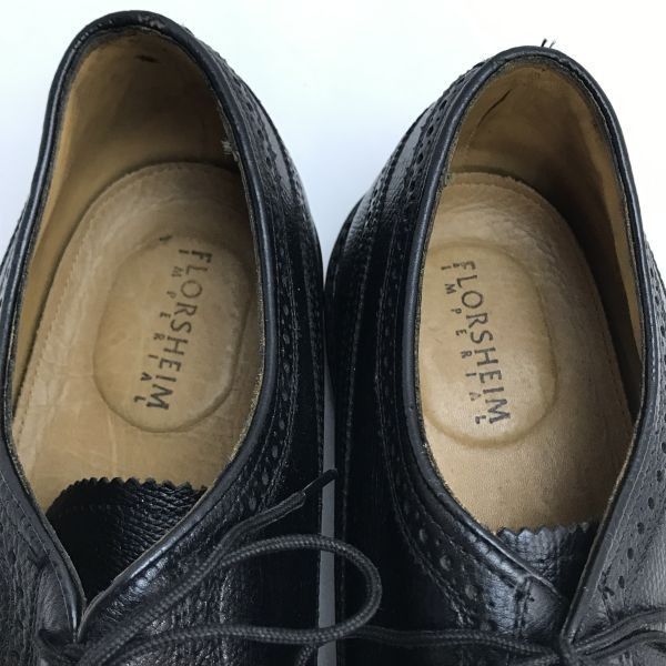 美品☆FLORSHEIM IMPERIAL KENMOOR☆ロングウイングチップ/アメリカン