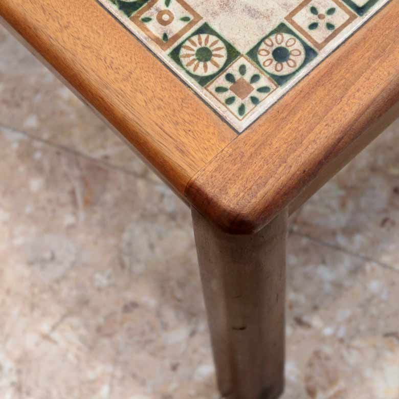 タイルトップテーブル ヴィンテージ イギリス 長方形 タイルトップ