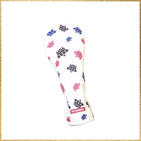 彡 でお届け 彡Color ホワイト ティーエムティー ゴルフ ヘッドカバー ユーティリティ用 王冠柄 TACS23CL05 UT COVER UT WHITE