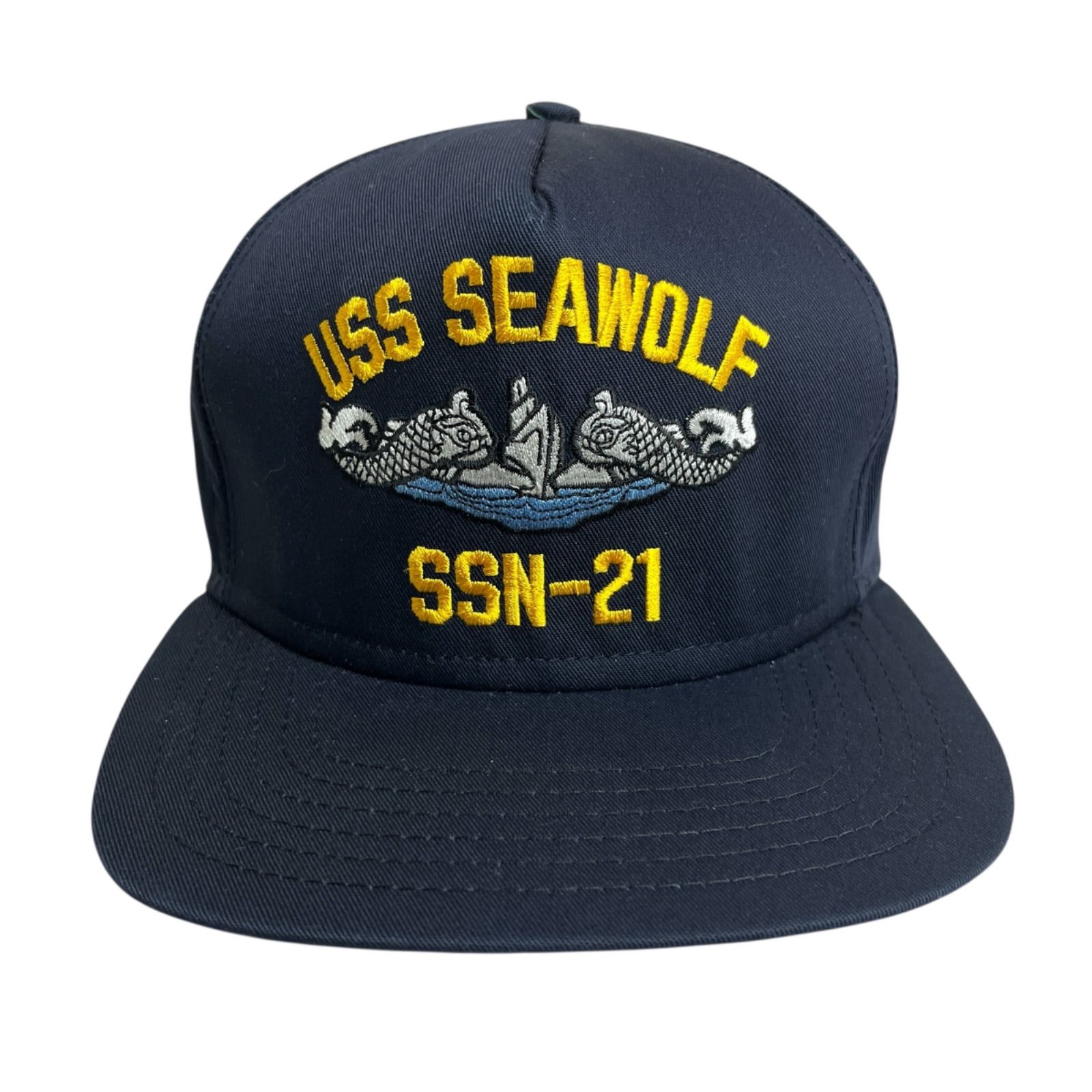 USS SEAWOLF 21 キャップ キャップ/帽子】アメリカ製 USS SEAWOLF (ユーエスエスシーウルフ) SSN