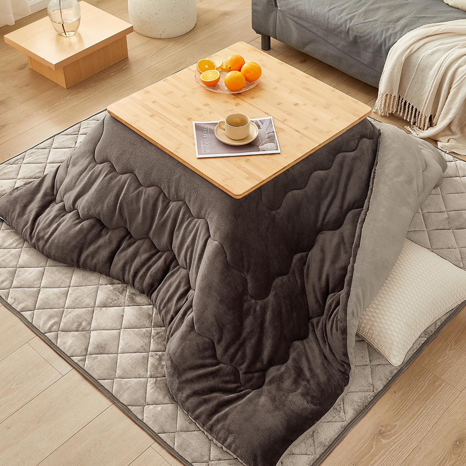 数量 掛け敷きセット 正方形 こたつ布団 ２点セット 掛布団185 x 185 cm 敷布団190 190 こたつ布団セット 火燵布団セット 洗える コタツふとんせっと Living 厚手 あったか マイクロファイバー VK 静電気防止 毛抜けない グ