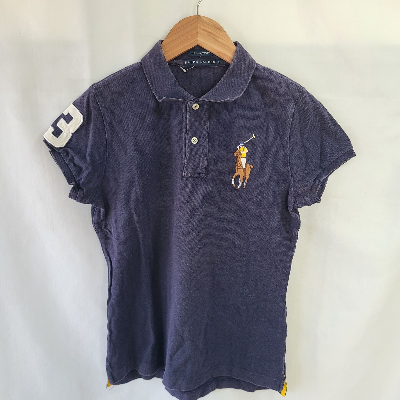 z573 Ralph Lauren ラルフローレン ポロシャツ 半袖 ネイビー 