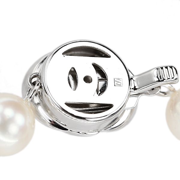 タサキ 田崎真珠 アコヤ真珠 ネックレス SV TASAKI 連 中古 宝正  