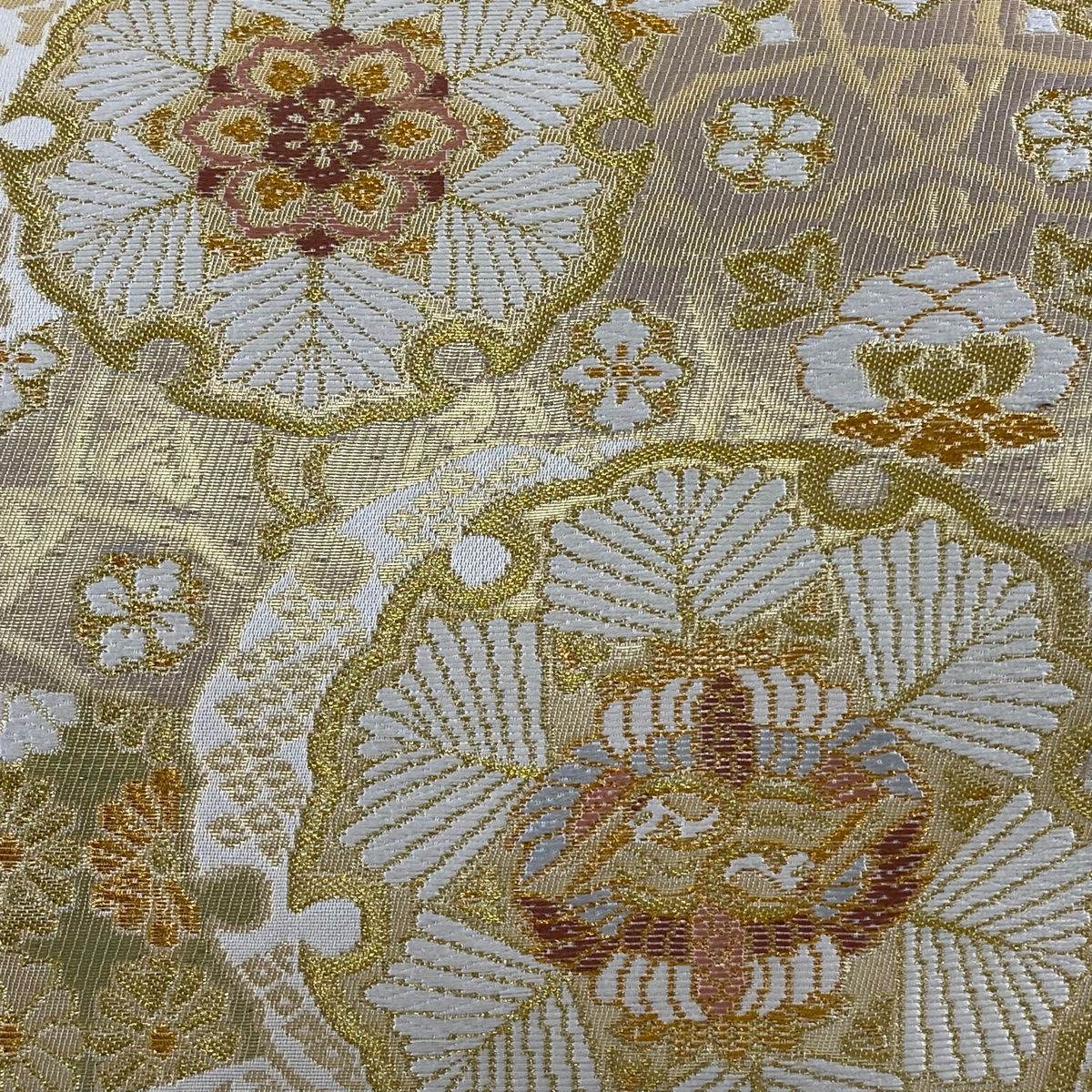 袋帯 美品 秀品 全通 正絹 【中古】(袋帯 やって来る 美品 秀品 袋帯 美品 秀品 全通 正絹 【中古】(袋帯 やって来る 美品 秀品