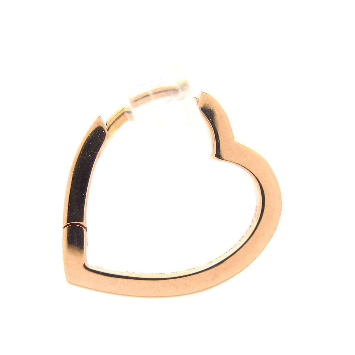 REPOSSI レポシ ピアス アンティフェール ハート スモールフープ イヤリング K18PG ピアス 片側