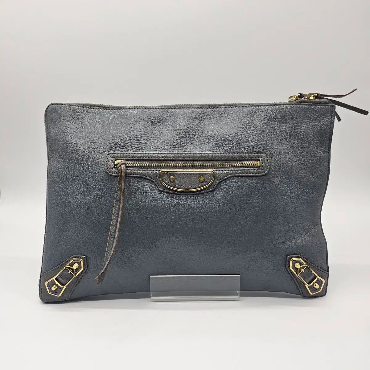 BALENCIAGA バレンシアガ モーター クラッチバッグ グレー