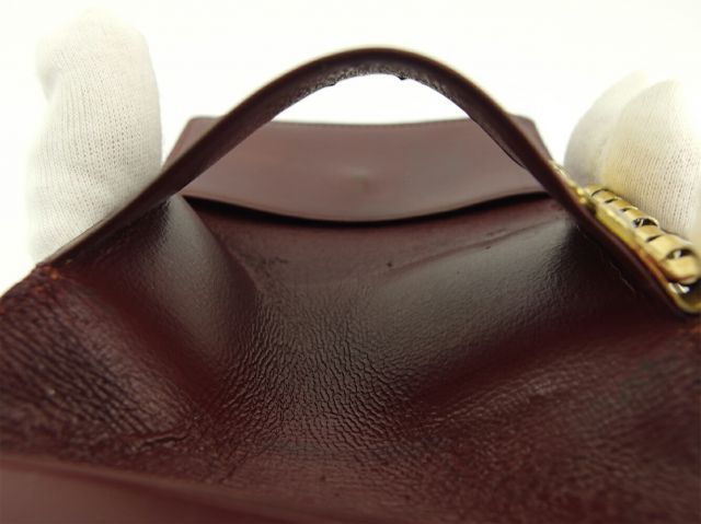美品 Cartier カルティエ キーケース ボルドー レザー マストライン Cartier - Cartier カルティエ 4連 マストライン キーケース