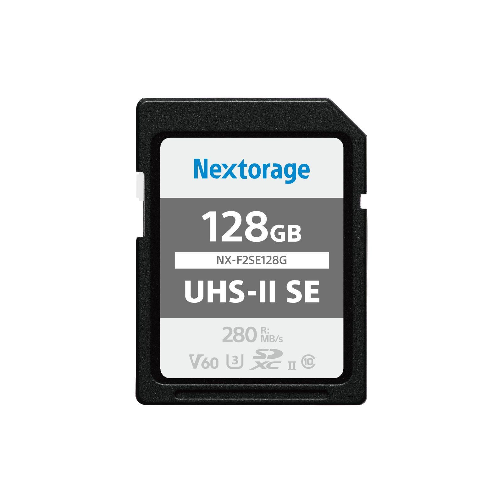 Size 128GB Nextorage 日本メーカー UHS-II V60 128GB SDXC SDカード最大読出し速度280MB s 最大書込み速度100MB s ４K録画 F2SEシリーズ NX-F2SE128G ネクストレージ メモリカード