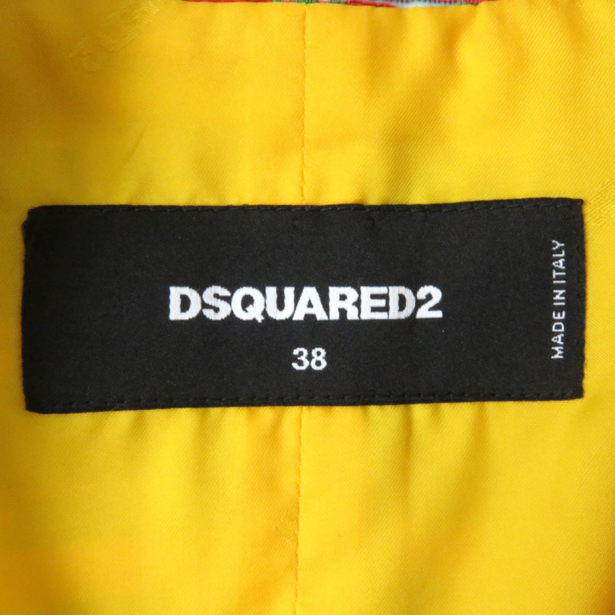 極美品△正規品 DSQUARED2 ディースクエアード 18SS S75BN0557 刺繍