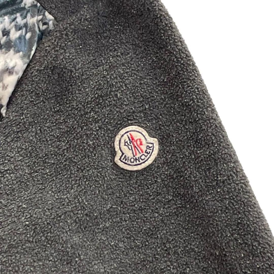 MONCLER モンクレール 長袖パーカー グレー ニット柄 ダウン キッズ 