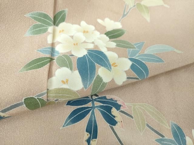 平和屋着物○本加賀友禅作家 南克治 訪問着 枝花文 暈し染め 正絹 逸品