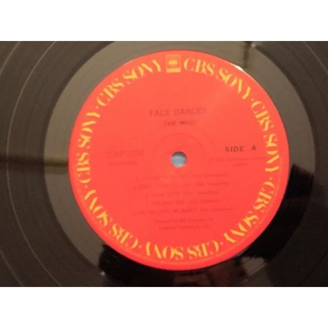美盤 1981年 国内盤 ザ・フー The Who LPレコード フェイス・ダンス