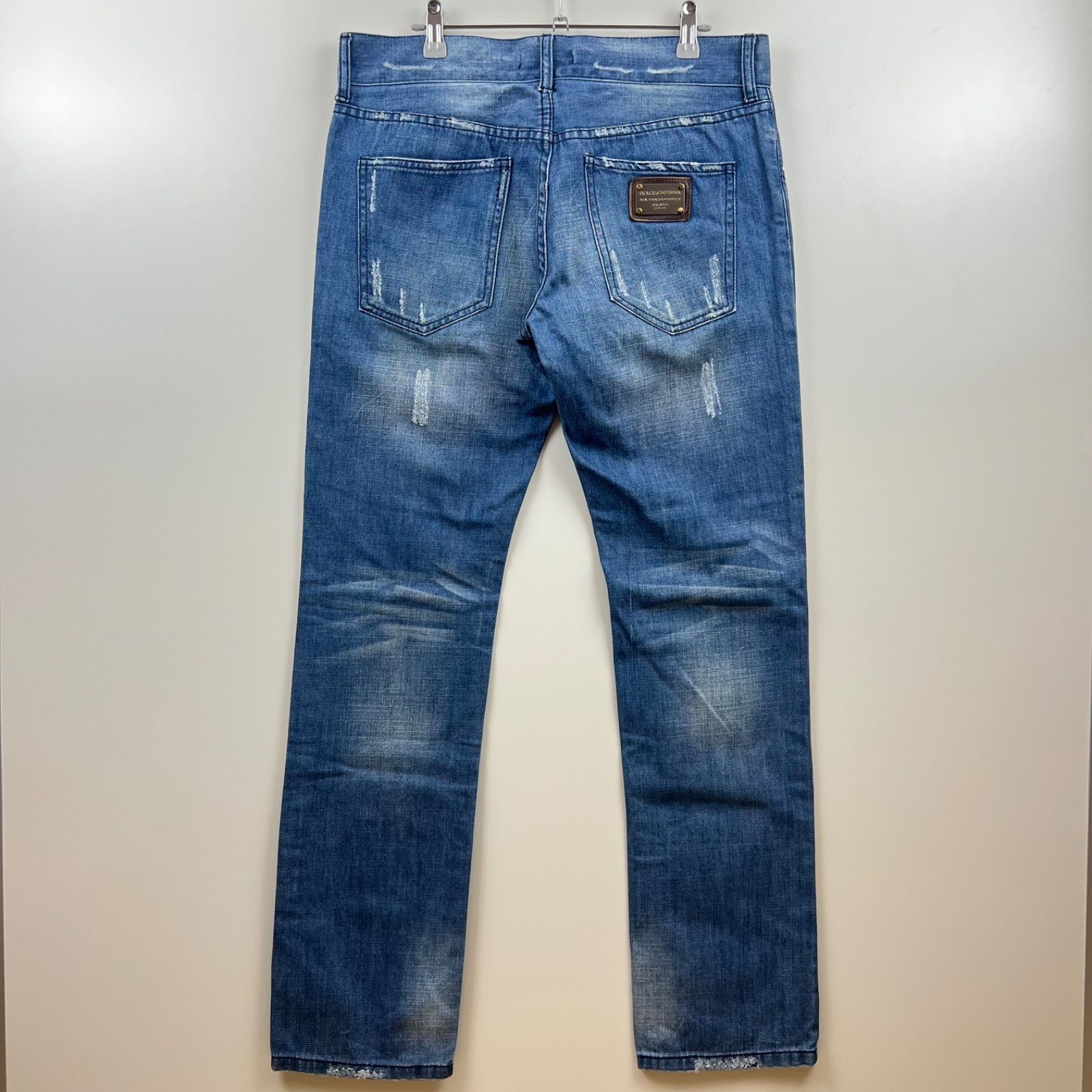 DOLCE&GABBANA D&G archive damaged denim pants 50 ドルチェ