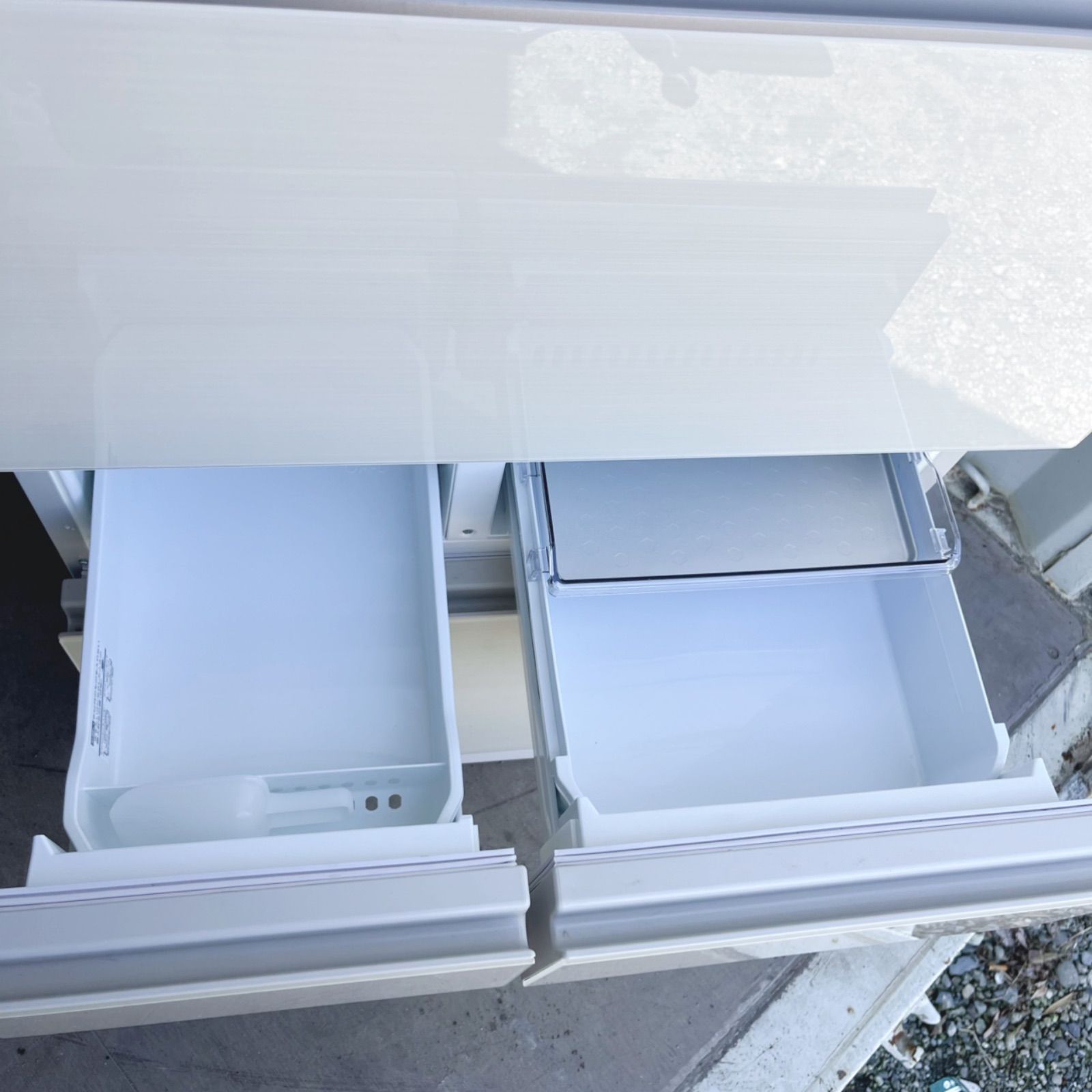 取付無料！東芝ベジータ チルドルーム搭載ホワイトインテリア6ドア冷蔵庫！洗濯機 取付無料！東芝ベジータ チルドルーム搭載ホワイトインテリア6