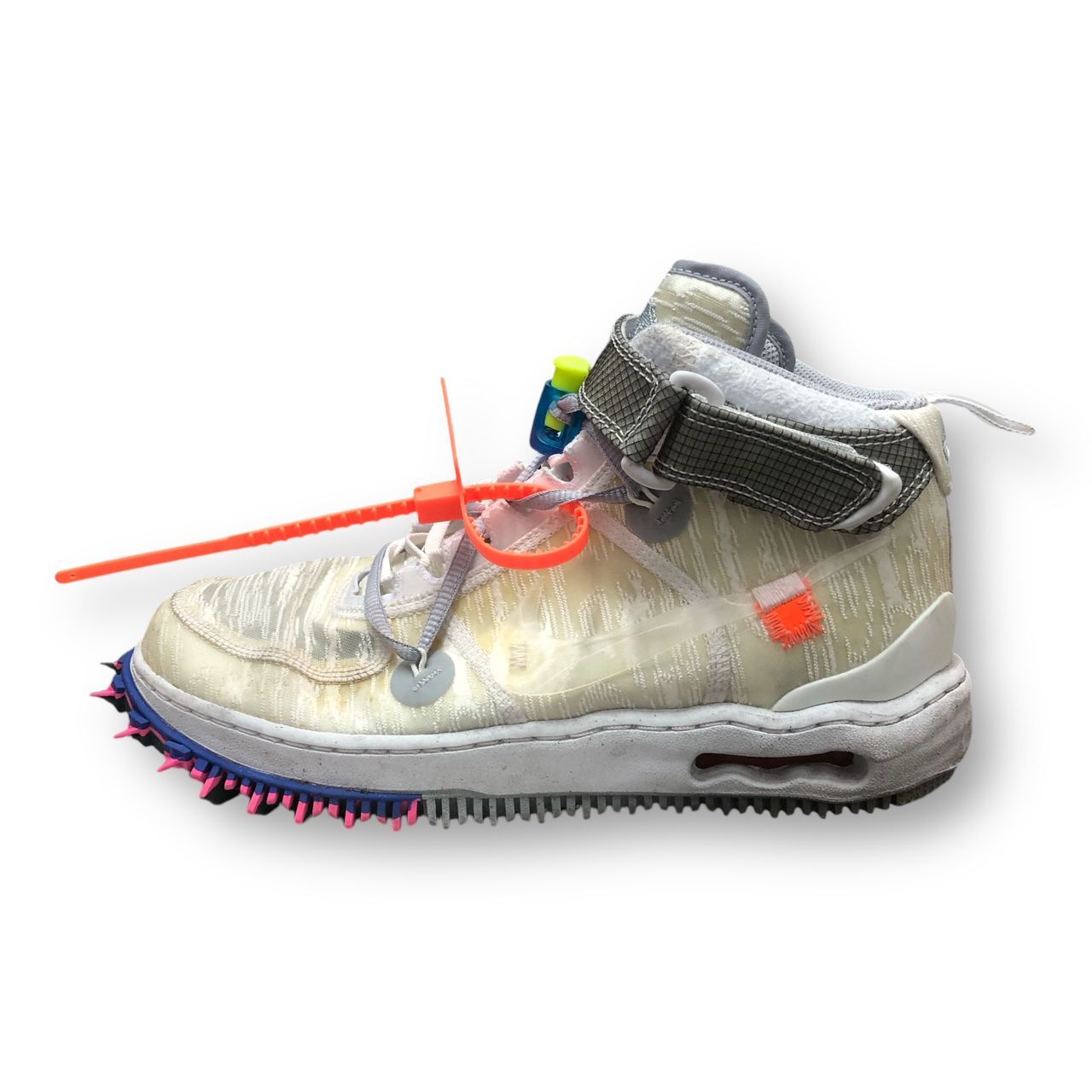 NIKE OFF-WHITE AIR FORCE 1 MID SP BLACK DO6290-100 コラボ エア