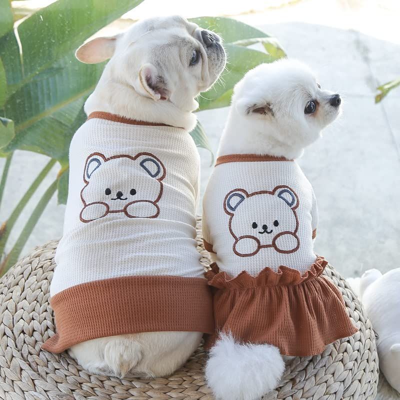 新品 ラブドギー 犬服 小型犬 中型犬用 クマ柄サマーニットT＆