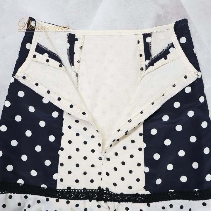 当店人気NO.1。 フラメンコ 衣装 ファルダ ホワイト系 スカート 水玉 ドット柄 ボランテ 白 紺 レース フリル 華やか 豪華 かわいい ダンス衣装 発表会 舞台 ネイビー系 改良版入荷！