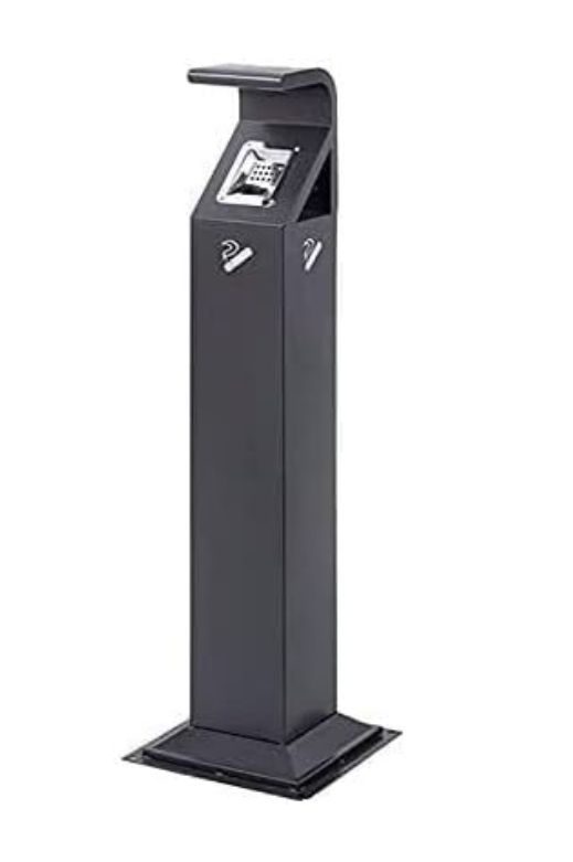 スタンド灰皿 屋外用 スモーキングスタンド 業務用吸い殻入れ ゴミ き ステンレス製 店舗用灰皿 完成品 高さ1120mm