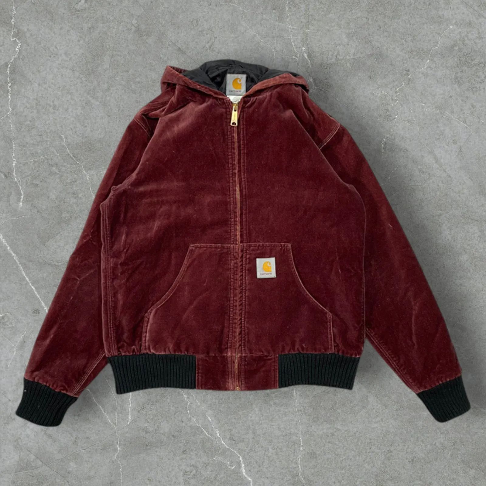 Carhartt カーハート フード付き ベロア アクティブ ジャケット M 