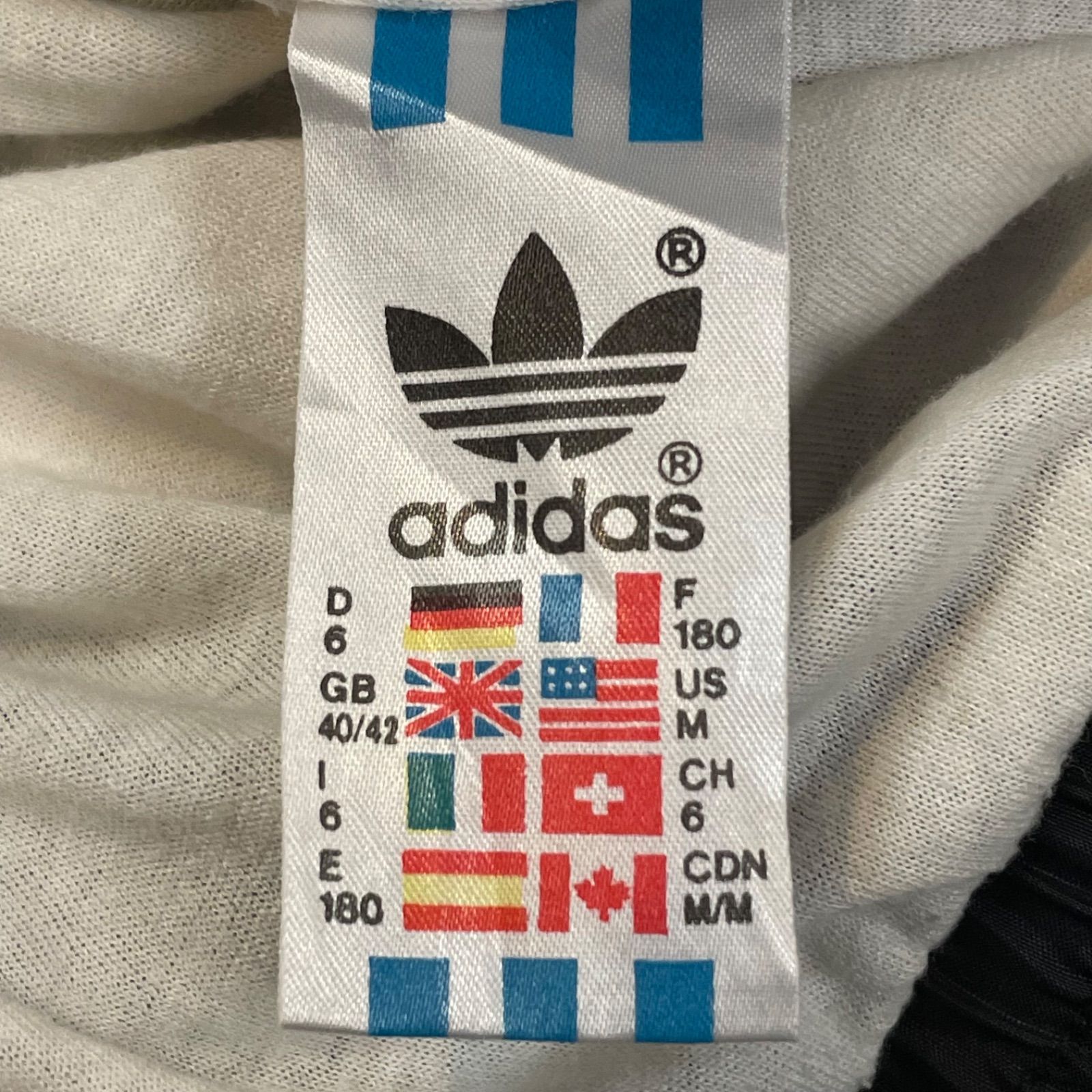 80s 90s adidas Vintage Logo Embroidery Nylon Jacket アディダス