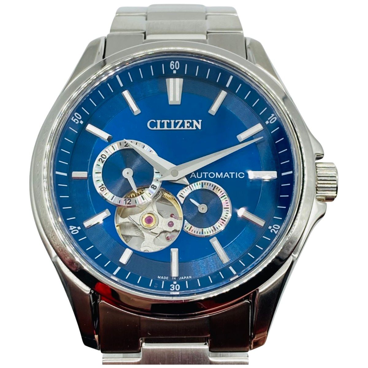 CITIZEN シチズン COLLECTION コレクション 自動巻 メンズ 腕時計 文字盤ブルー NP1010-78L 本体のみ