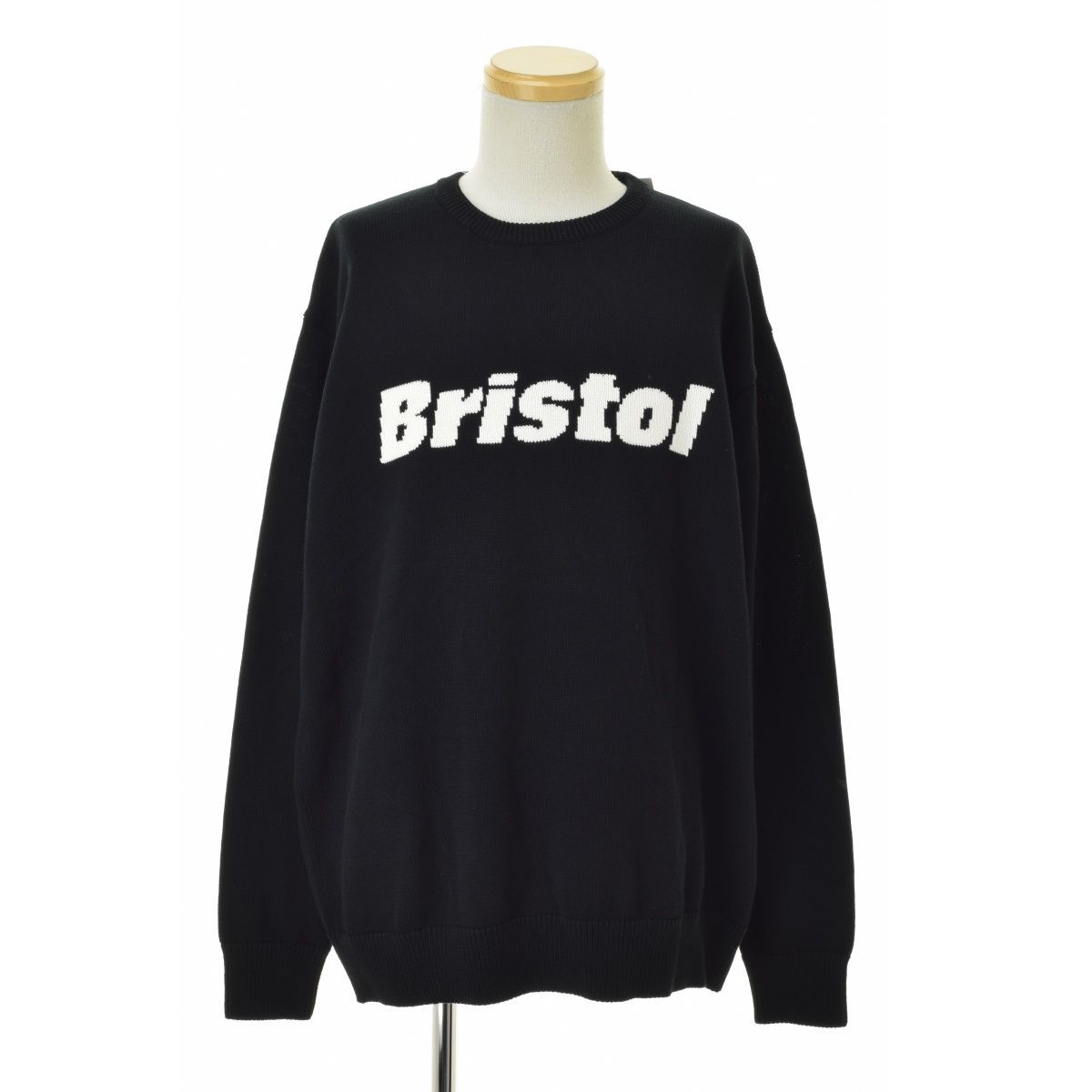 【F.C.R.B.】24SS FCRB-240087 AUTHENTIC LOGO CREWNECK KNIT長袖ニットセーター