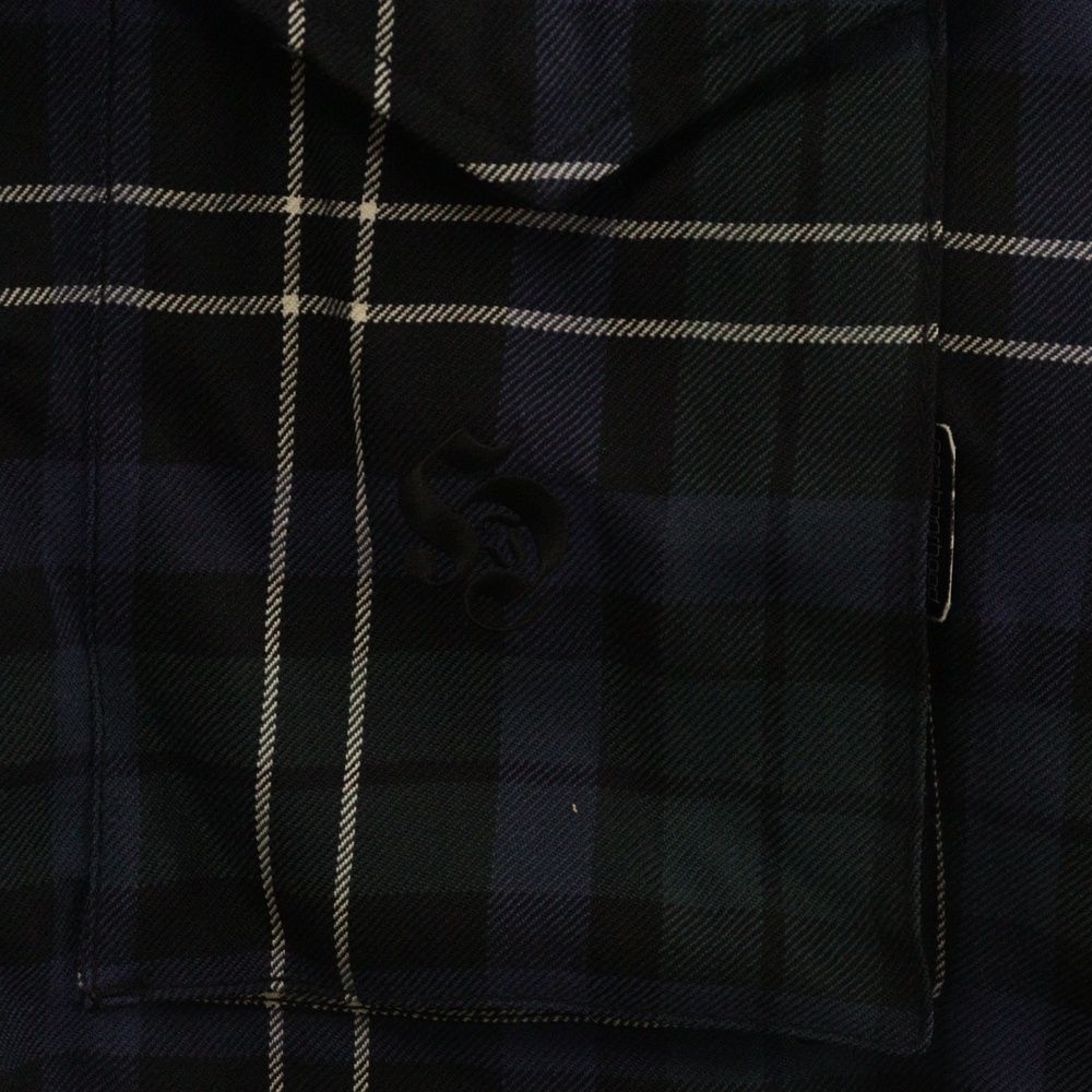 A BATHING APE アベイシングエイプ ×NEIGHBORHOOD ネイバーフッド チェック インナーボア M65 ジップアップジャケット ネイビー NHAP-JK01 A BATHING APE (アベイシングエイプ) ×NEIGHBORHOOD ネイバーフッド