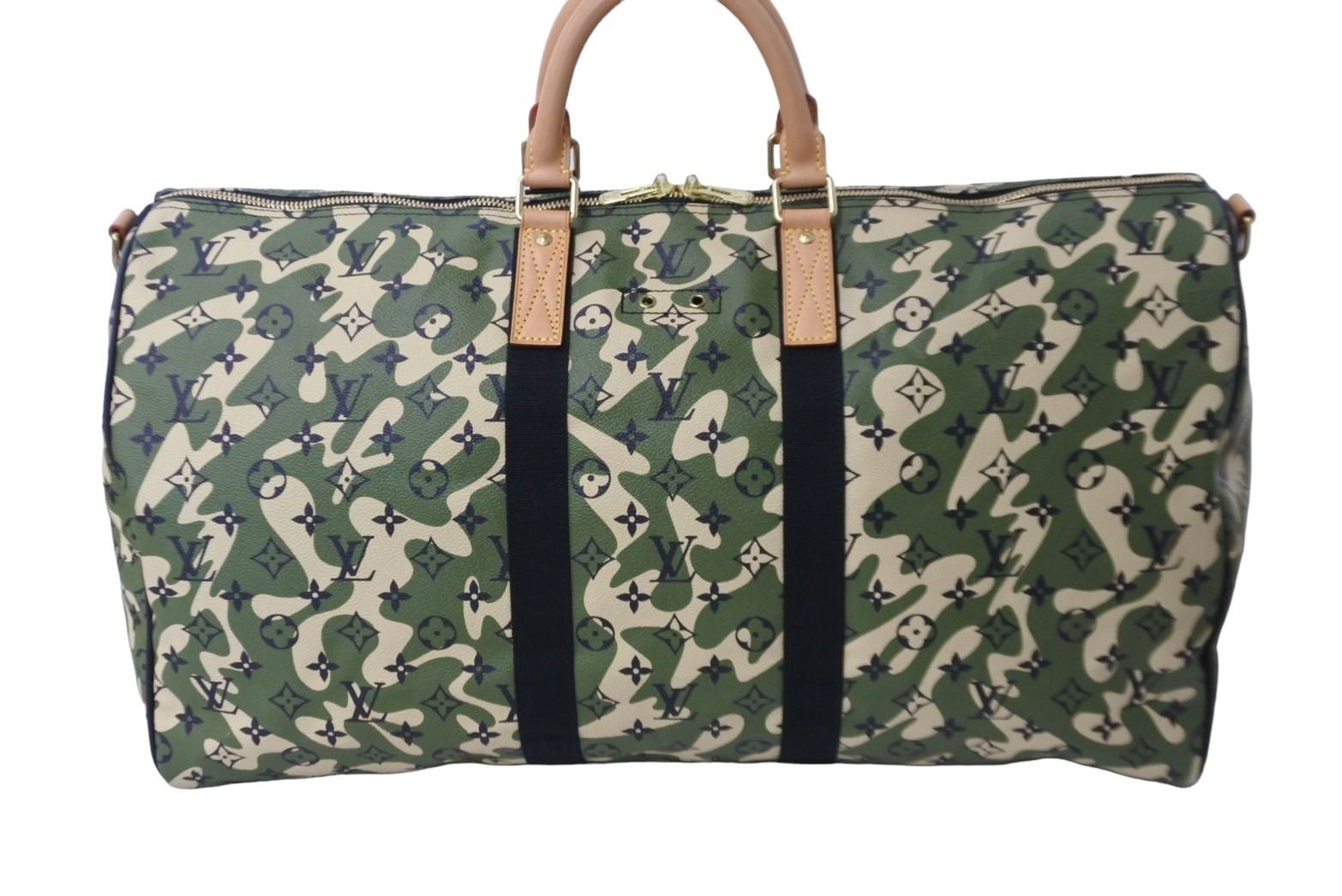 【極美品】ルイヴィトンlouis vuitton モノグラム　バンドリエール55 極美品 LOUIS VUITTON ルイヴィトン × 村上隆 キーポルバンド