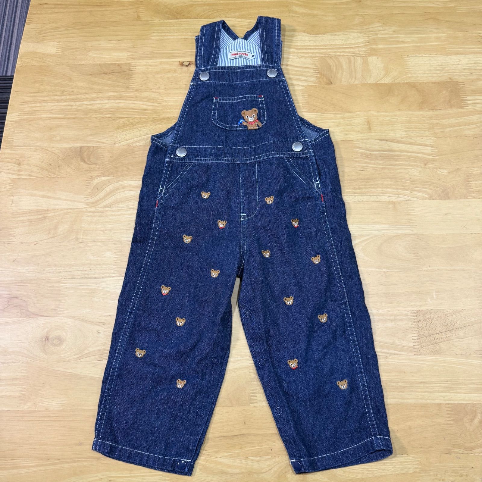 ミキハウスオーバーオール◎美品◎サイズ80〜90 - メルカリ