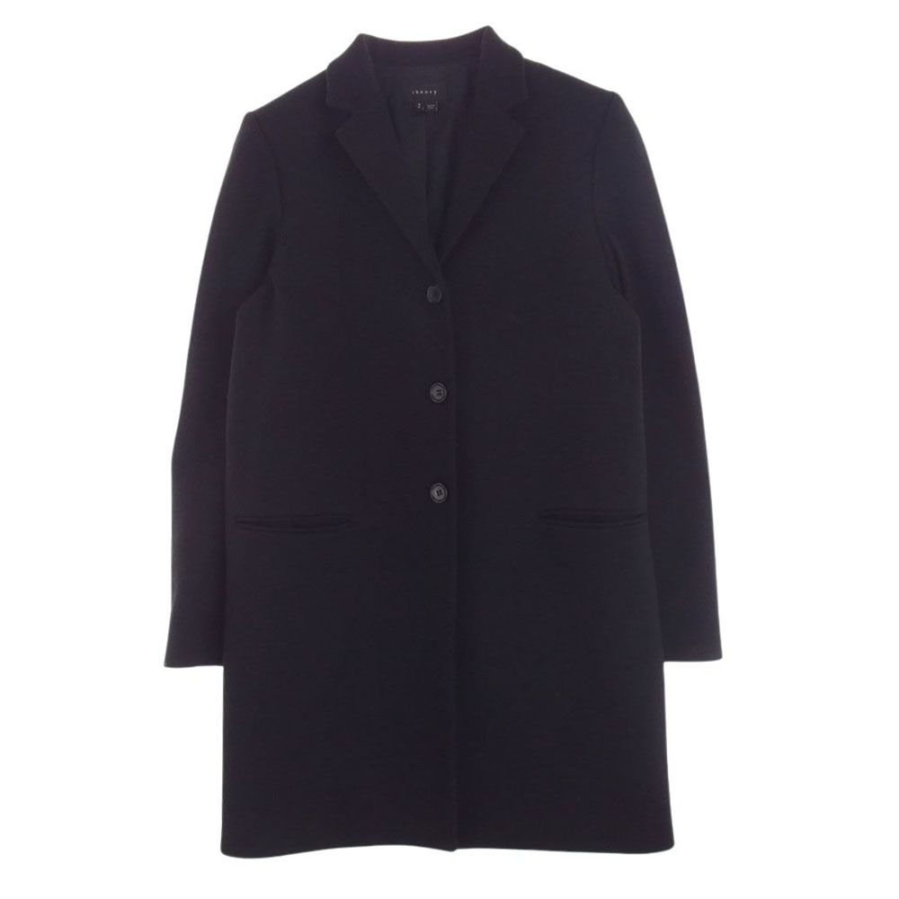 Theory チェスターコート ロング ネイビー Sサイズ【 セオリー