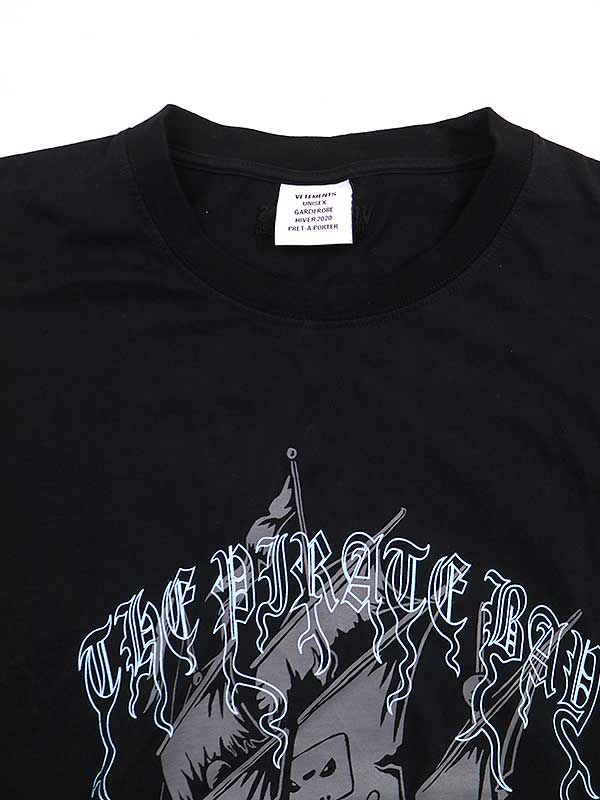 VETEMENTS ヴェトモン 19AW PIRATE TEE パイレーツプリントTシャツ